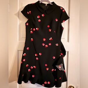 NWT- floral Kate Spade Black Dress